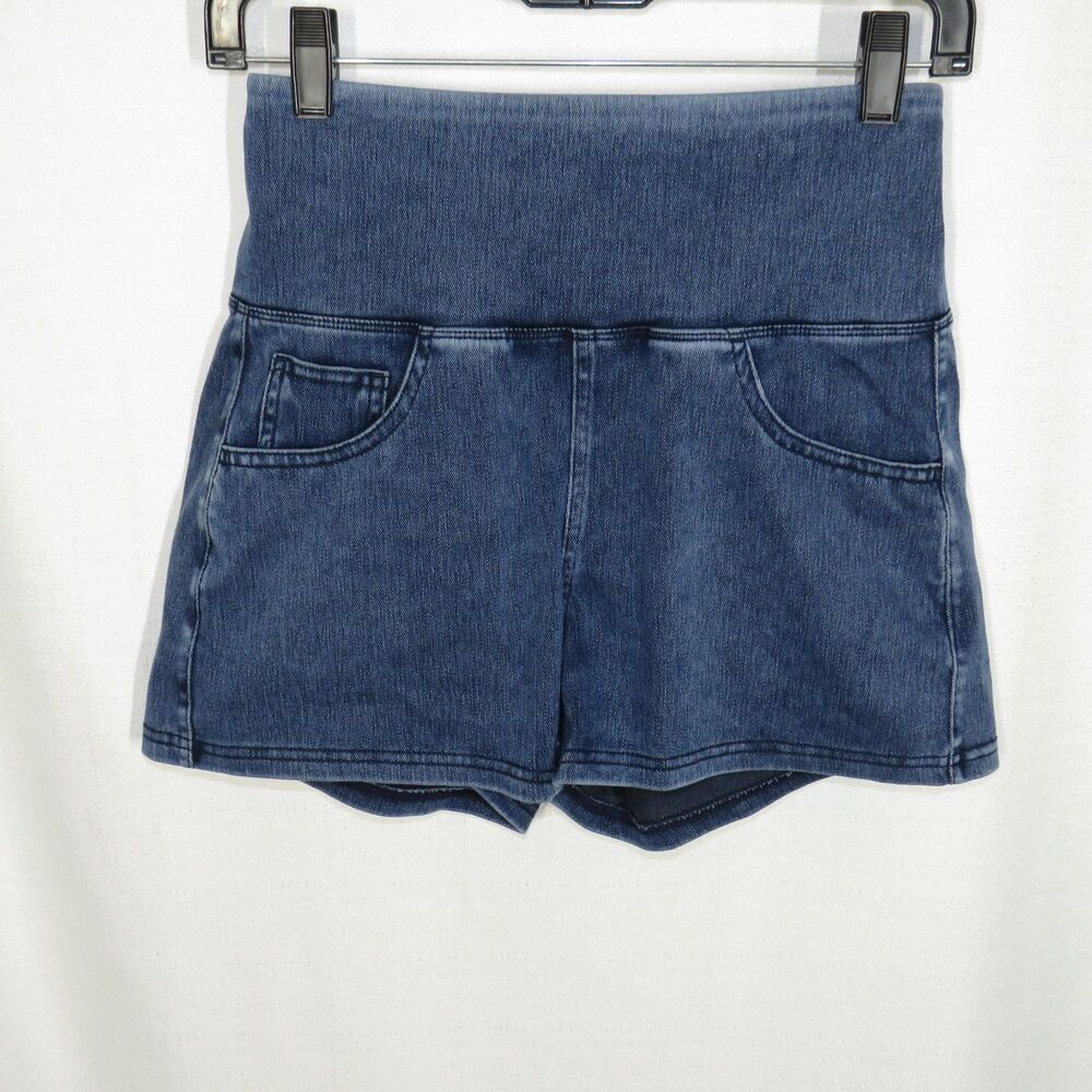 Halara Flex High Waisted 5 Pocket Stretch Denim Pull On Shorts Size XS